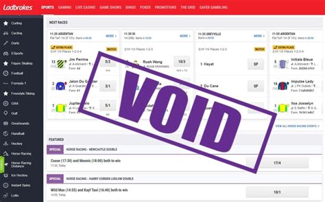 ladbrokes void bet|Void Bets: Why Are Wagers Cancelled & What Happens to Your .